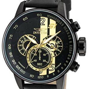 Invicta S1 Rally: Elegancia en acero inoxidable dorado y negro