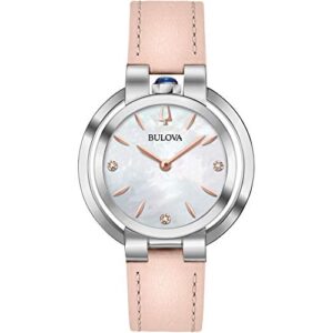 Reloj Bulova 96P197: Elegancia en Cuero para Mujer